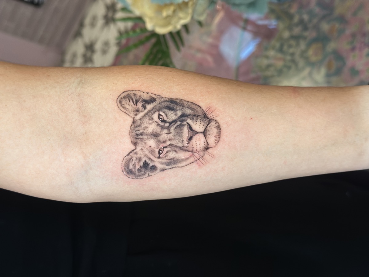 Lioness Portrait tattoo