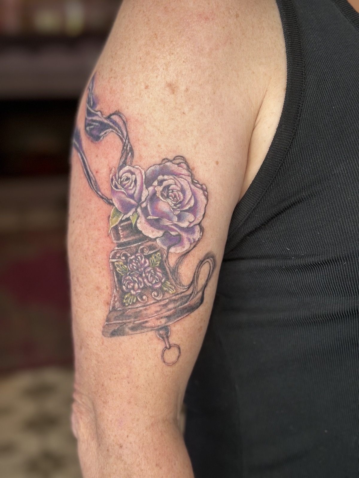 Bell Rose tattoo