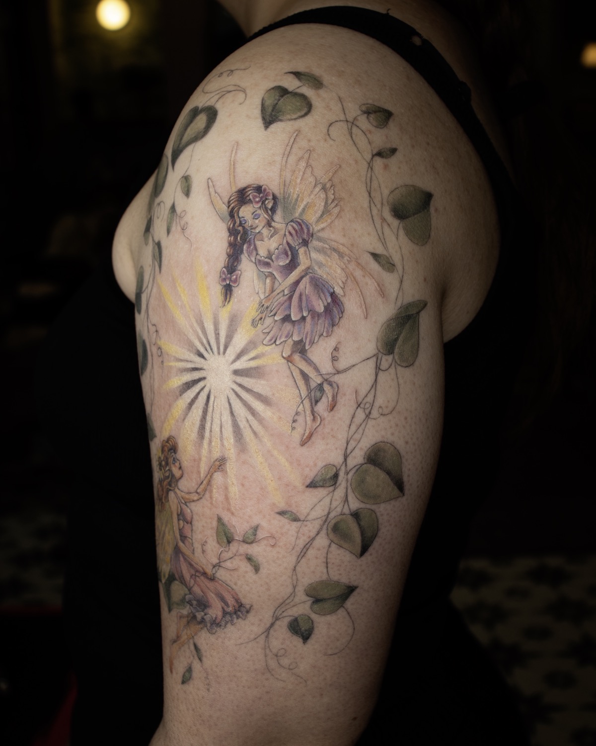 Fairy on the Vine tattoo