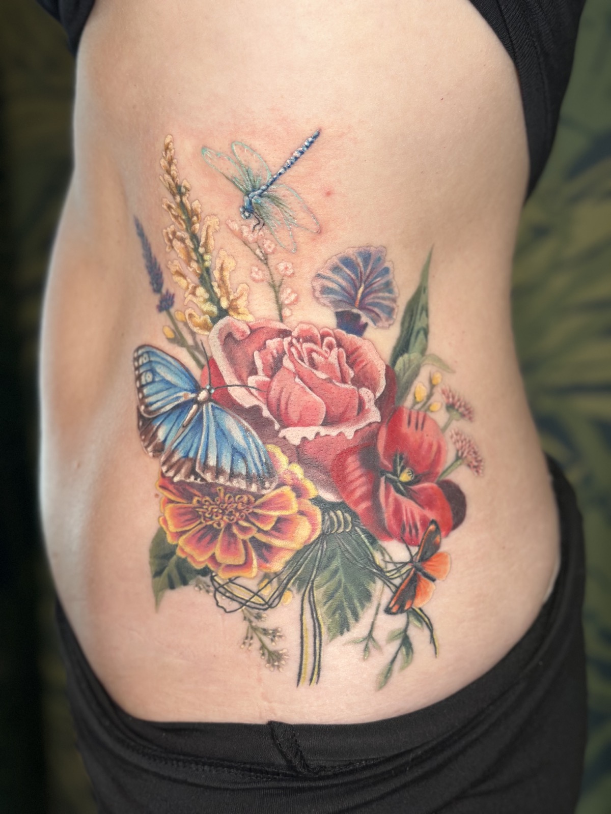 Floral Bouquet tattoo